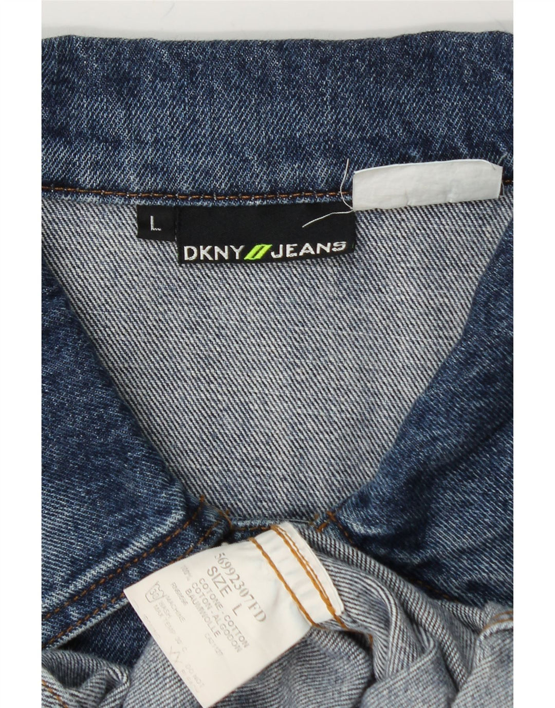 DKNY Boys Denim Jacket 13-14 Years Large Blue Cotton