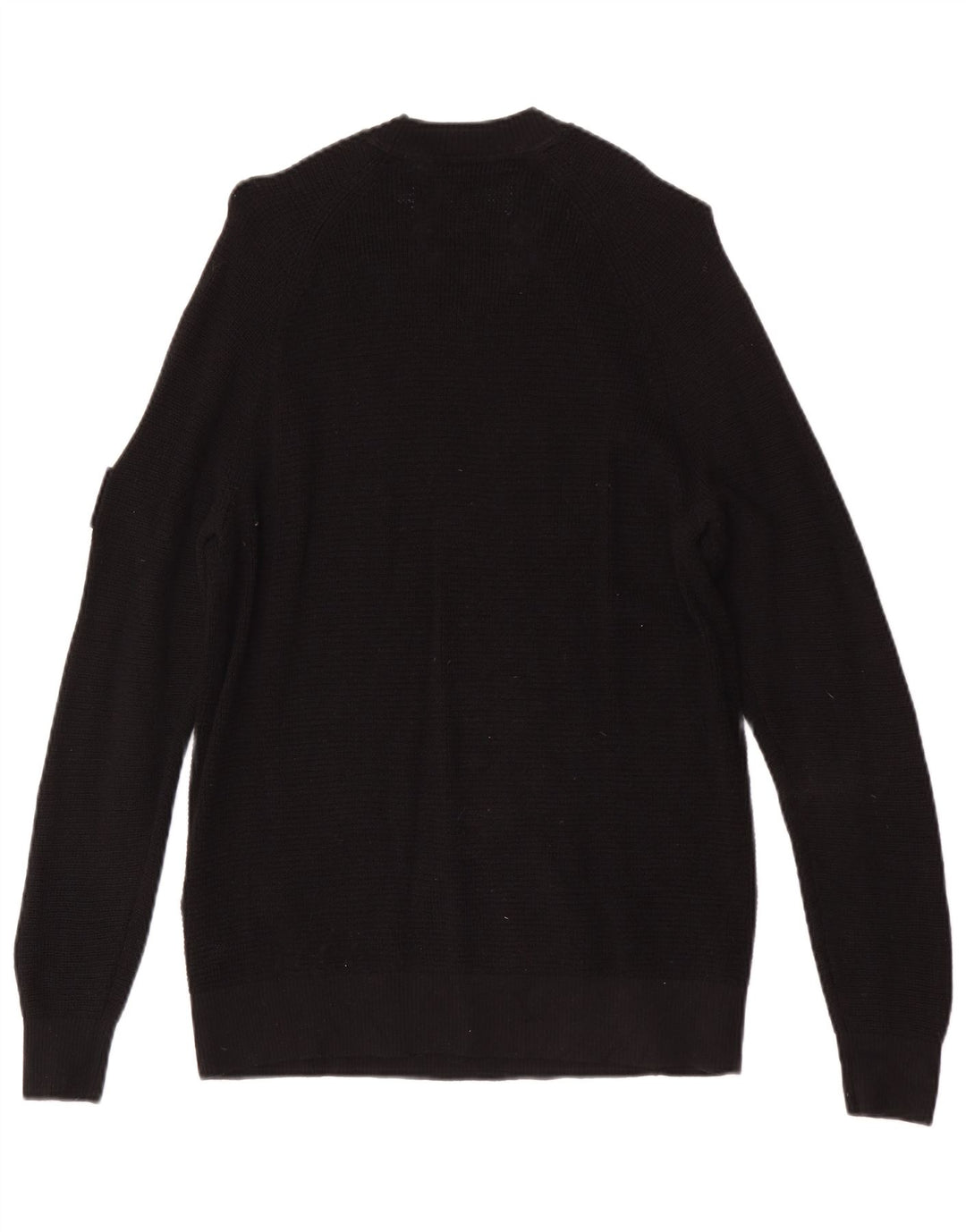 Calvin Klein Jeans Mens Crew Neck Jumper Sweater Small Black Wool
