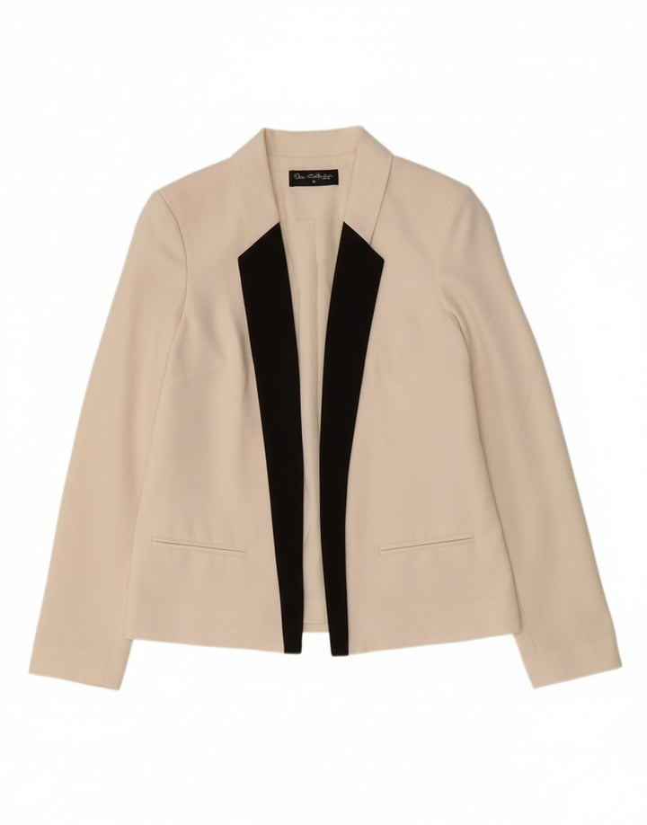 MISS SELFRIDGE Womens Open Blazer Jacket UK 12 Medium White Colourblock