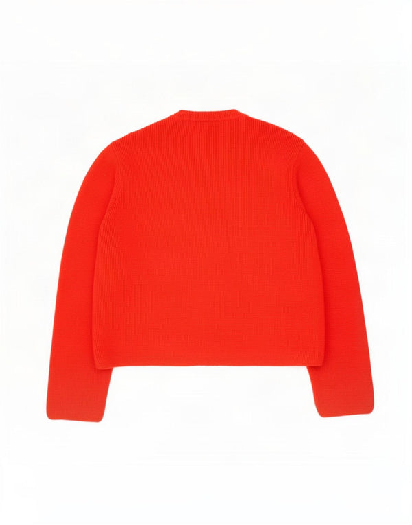 Maglione cardigan vestibilità ampia da donna Marks & Spencer UK 14 Acrilico rosso medio
