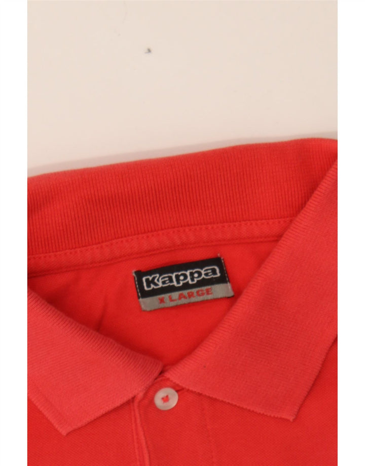 KAPPA Mens Polo Shirt XL Red Cotton Vintage Kappa and Second-Hand Kappa from Messina Hembry 
