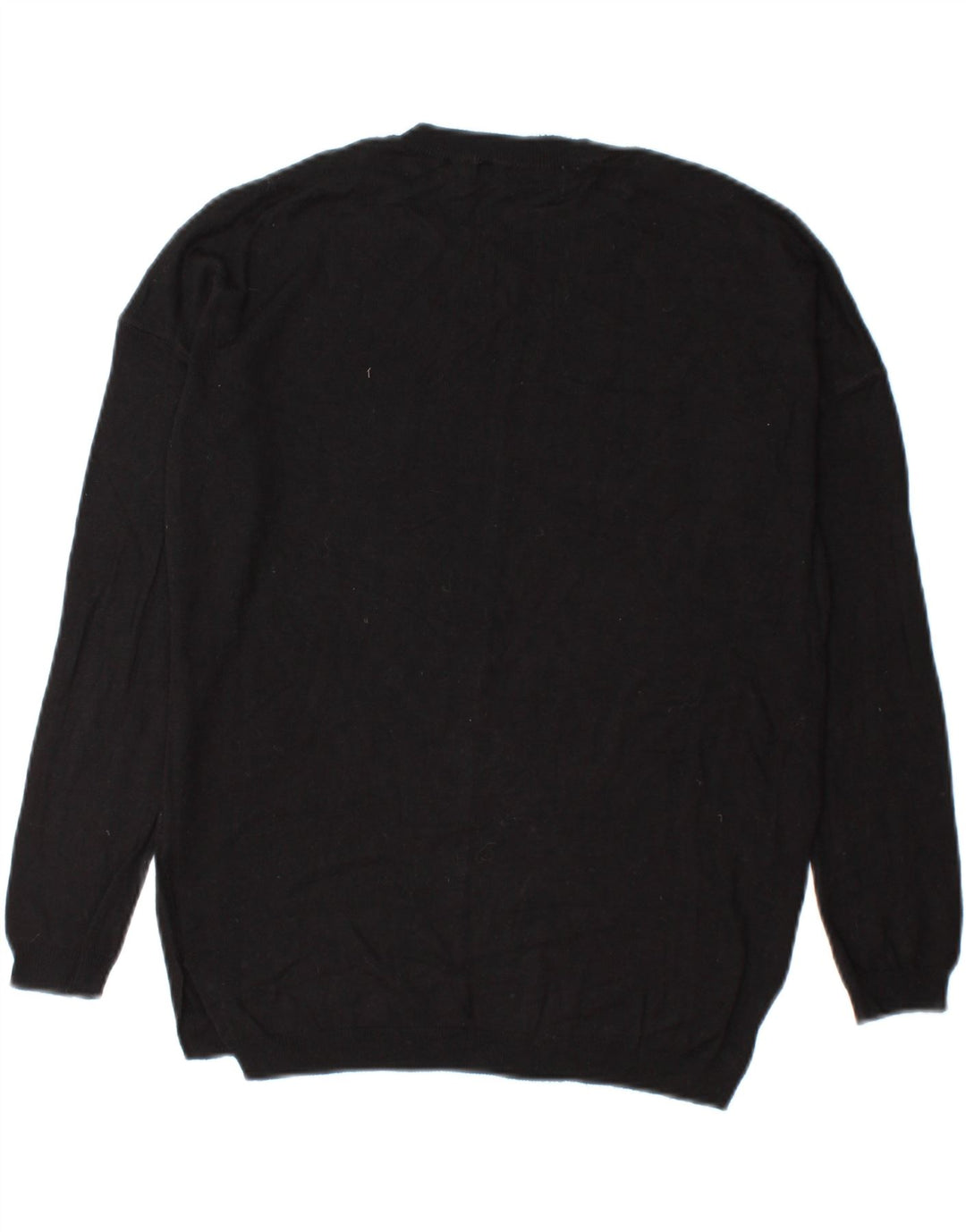 MARKS & SPENCER Womens Crew Neck Jumper Sweater UK 16 Large Black Vintage Marks & Spencer and Second-Hand Marks & Spencer from Messina Hembry 