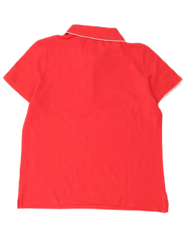 Damska koszulka polo Crew Clothing UK 14, duża, czerwona, bawełniana