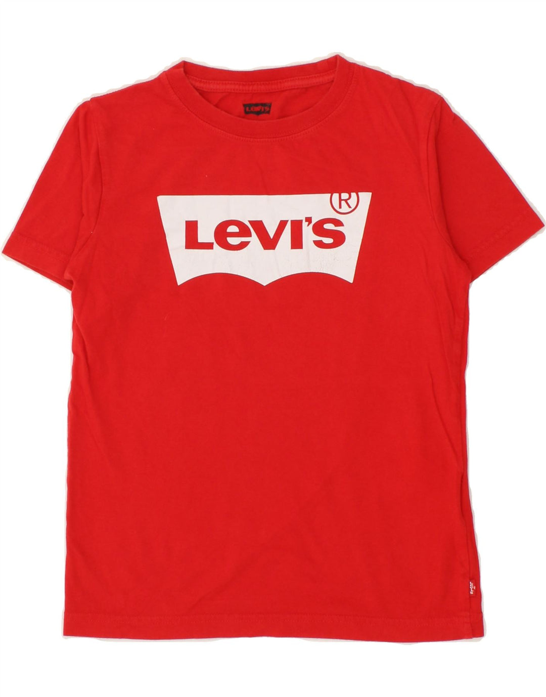 LEVI'S Boys Graphic T-Shirt Top 9-10 Years Red Cotton Vintage Levi's and Second-Hand Levi's from Messina Hembry 
