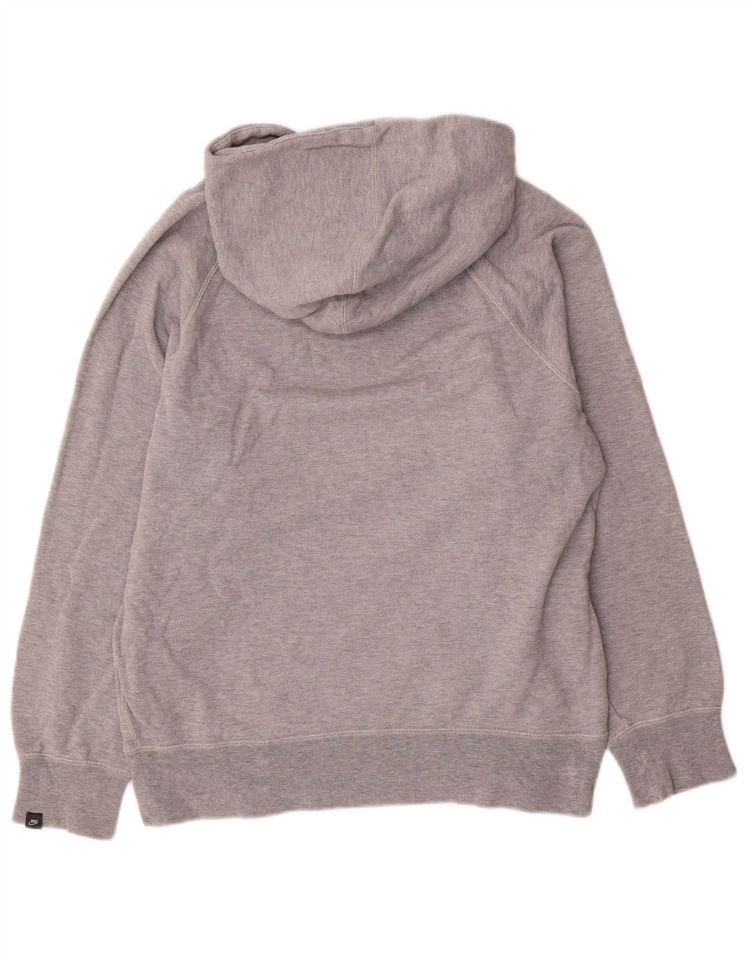 Nike Mens Graphic Hoodie Jumper Small Grey Cotton