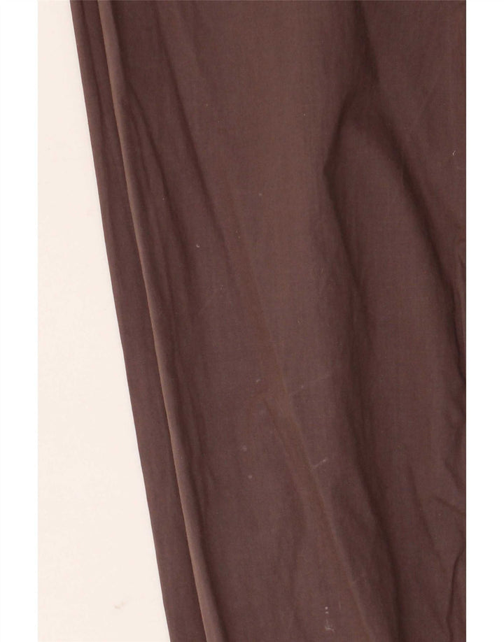 Trussardi Jeans Mens Shirt Large Brown Cotton