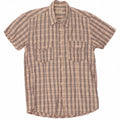 JACK & JONES Mens Graphic Short Sleeve Shirt Small Pink Check