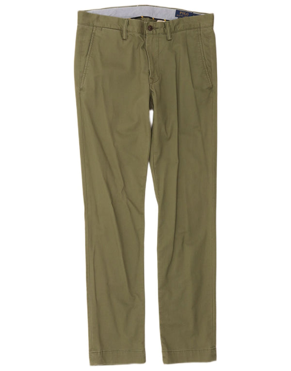 Мужские брюки-чиносы Polo Ralph Lauren Slim Fit W30 L32, зеленый хлопок