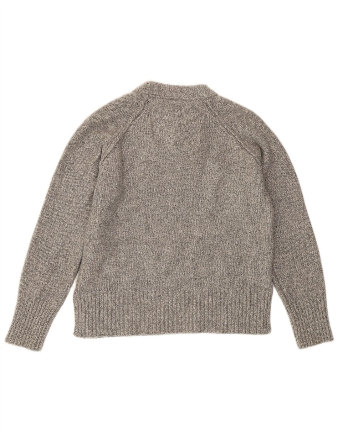 Superdry Womens Crew Neck Jumper Sweater UK 10 Small Grey Wool