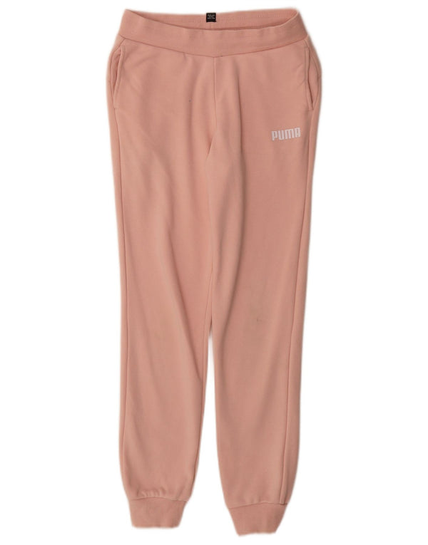 Pantaloni della tuta da ragazza Puma Joggers 11-12 anni in cotone rosa