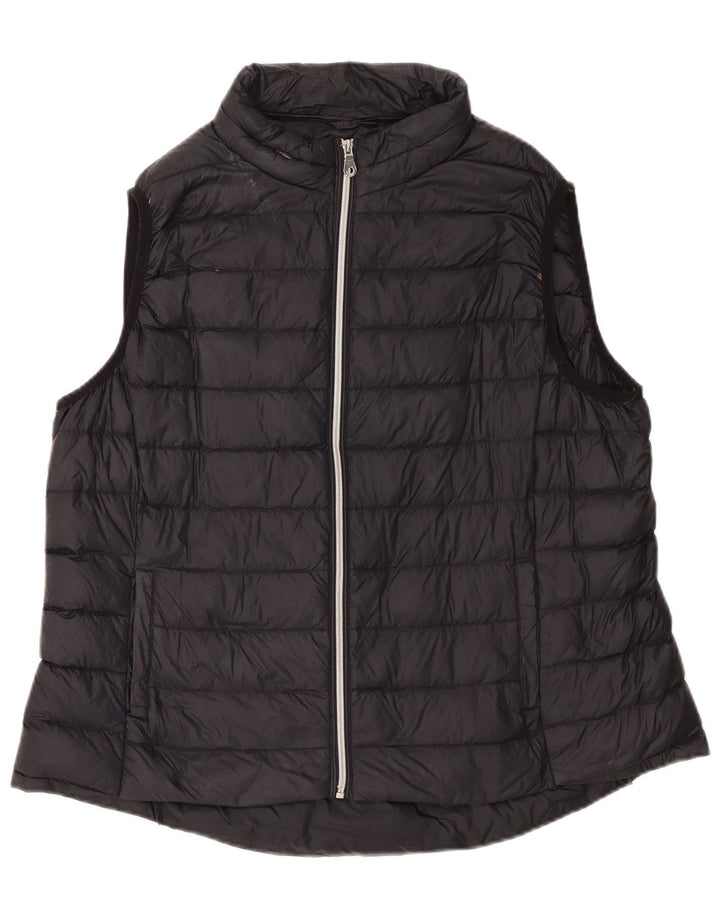 Gilet imbottito da donna Marks & Spencer UK 20 2XL Poliammide nero