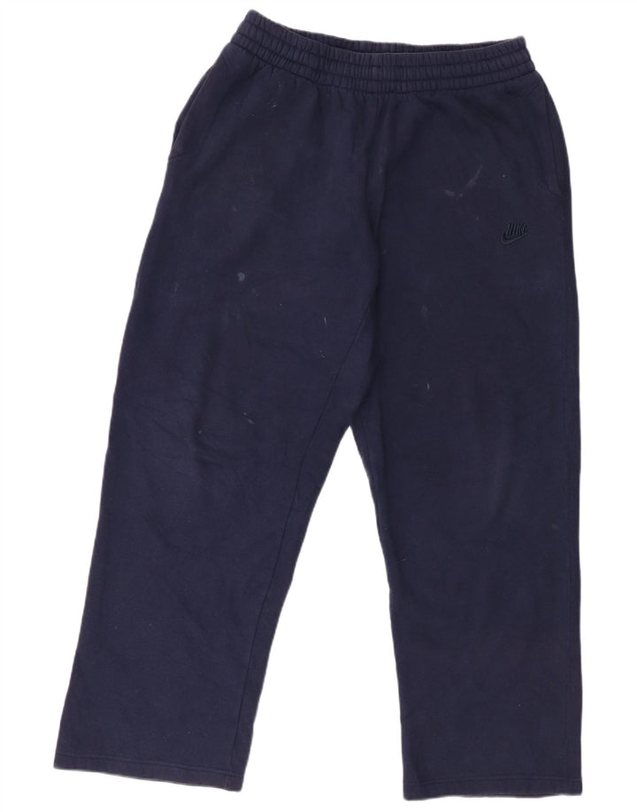 Nike Mens Tracksuit Trousers Large Navy Blue Cotton