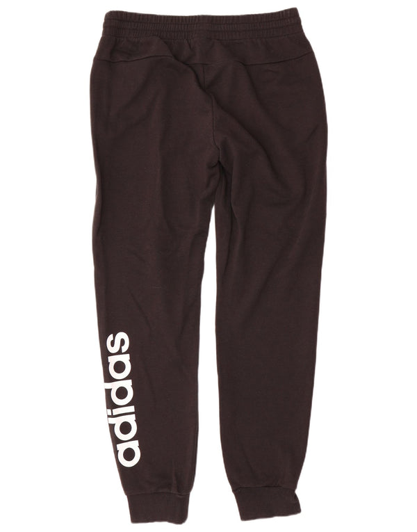 Pantaloni da tuta con grafica Adidas da donna Joggers UK 12/14 Medio Nero