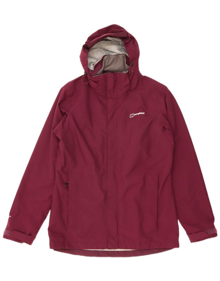 Berghaus Damen-Windbreakerjacke mit Kapuze, UK 12, Mittelviolett, Polyamid