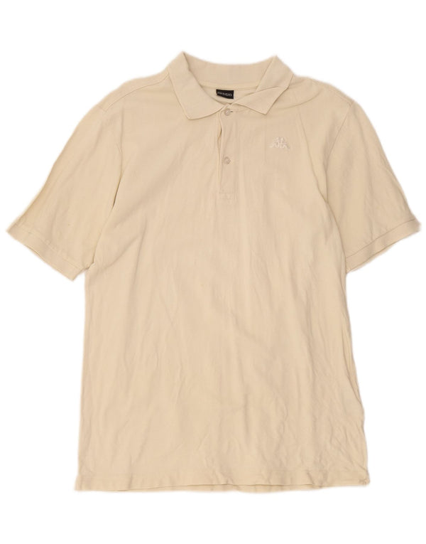 Kappa Mens Polo Shirt Medium Beige Cotton