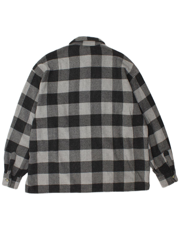 Rifle Camisa de franela de leñador para hombre 2XL Gris Gingham