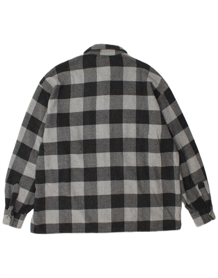 Rifle Mens Lumberjack Flannel Shirt 2XL Grey Gingham