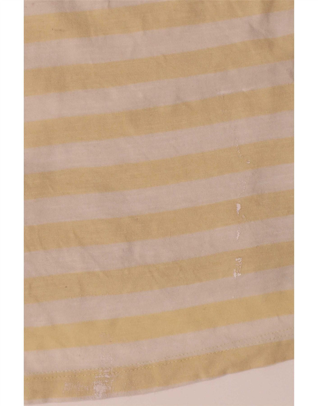 Jack & Jones Mens T-Shirt Top Medium Yellow Striped Cotton