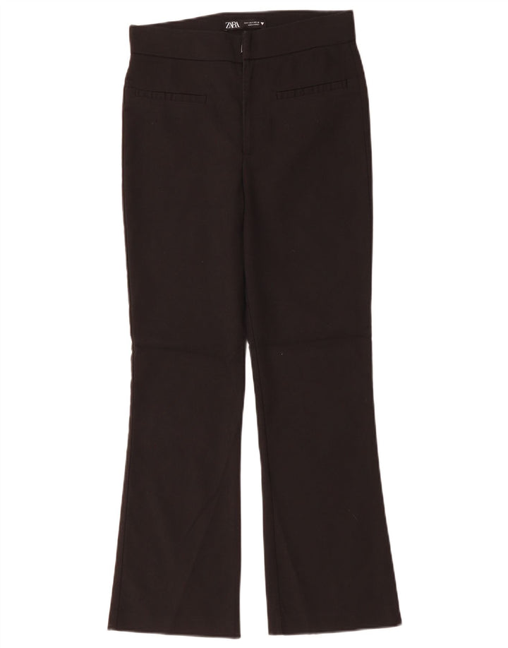 Zara Womens Bootcut Casual Trousers Small W26 L26 Black