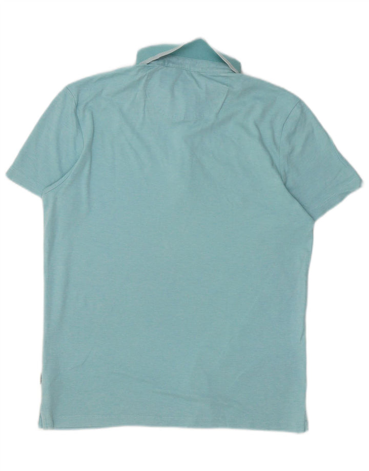 CALVIN KLEIN Mens Polo Shirt Small Blue Cotton