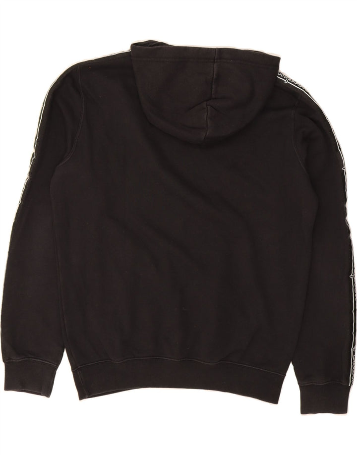 CHAMPION Mens Graphic Hoodie Jumper Medium Black Cotton Vintage Champion and Second-Hand Champion from Messina Hembry 