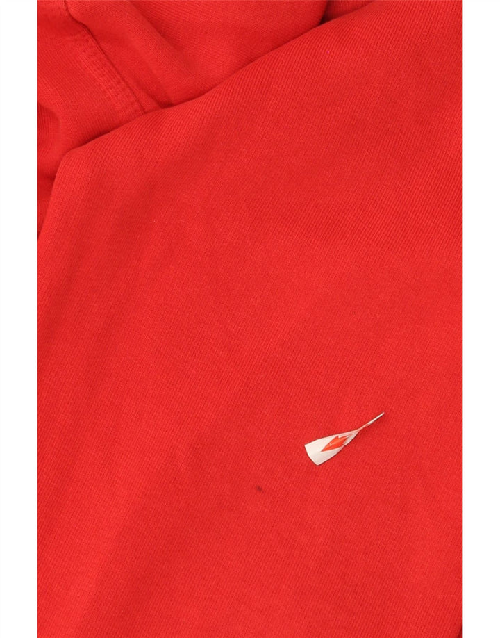 Maglia con cappuccio Nike da uomo in cotone rosso medio