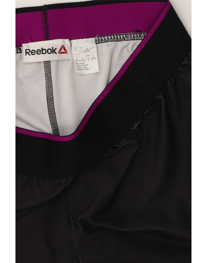 Leggings grafici da donna Reebok UK 12/14 Medium Black Colourblock