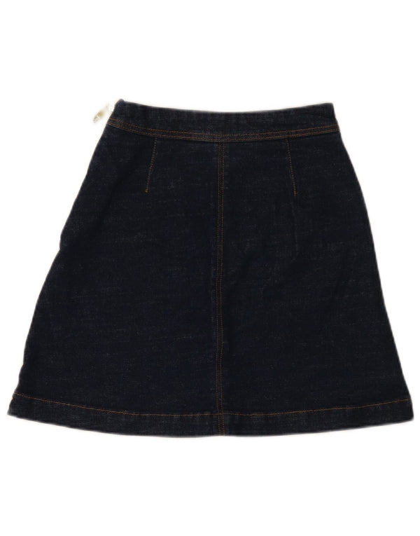 Gonna di jeans da donna Ted Baker taglia 0 2XS W24 cotone blu navy