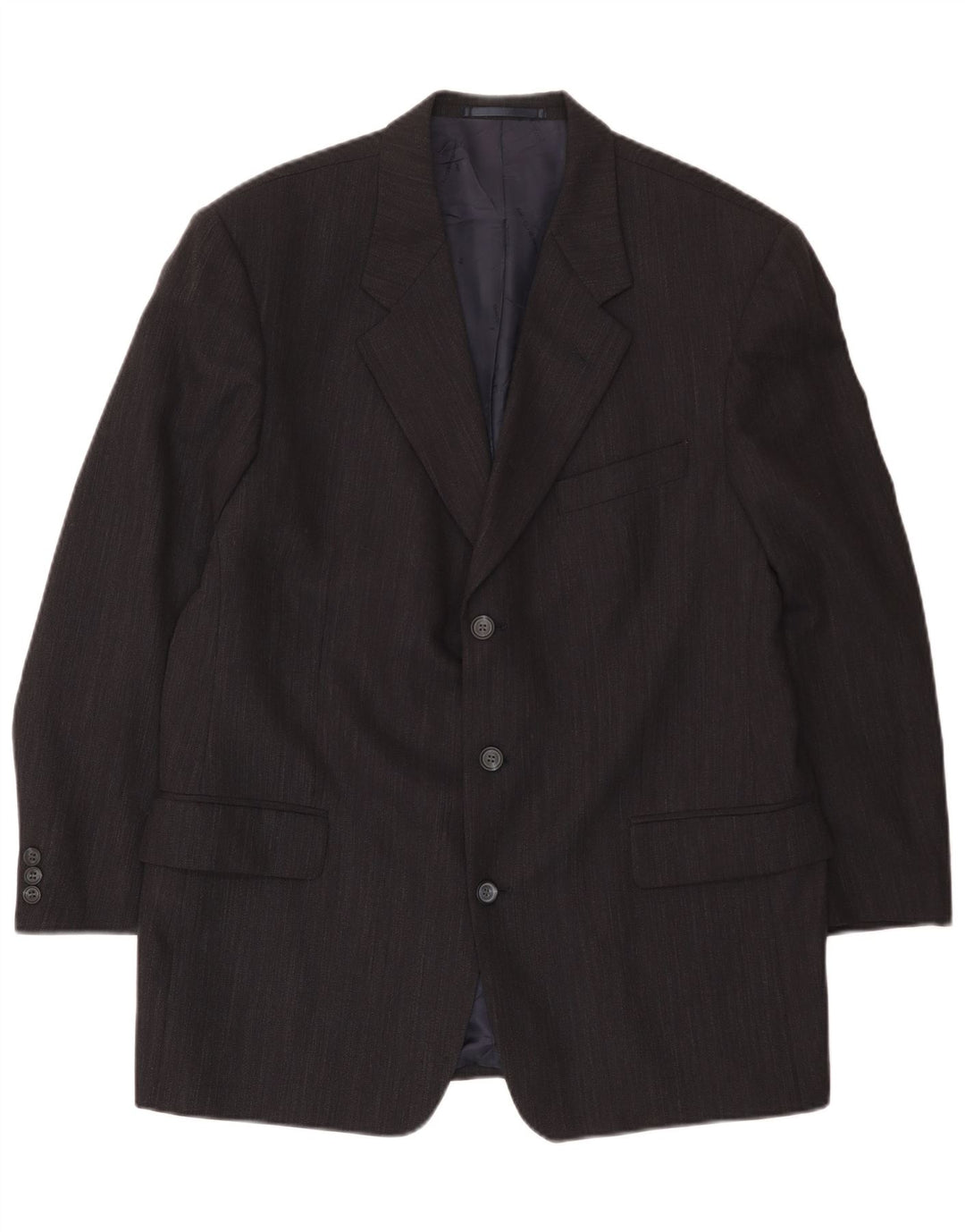Daniel Hechter Herre 3 Button Blazer Jacket UK 40 Large Navy Blue New Wool