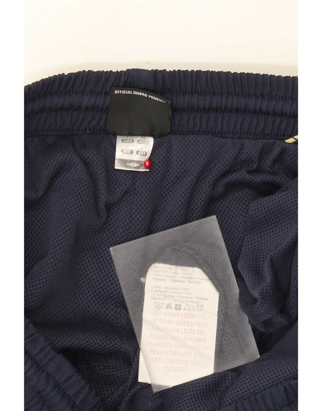 Umbro Homme Pantalon De Survêtement Joggers Large Bleu Marine Colorblock Polyester