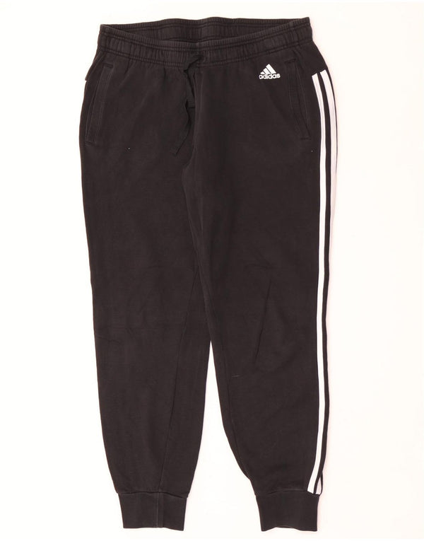 Pantaloni da tuta da donna Adidas Joggers UK 16/18 Large Nero Cotone
