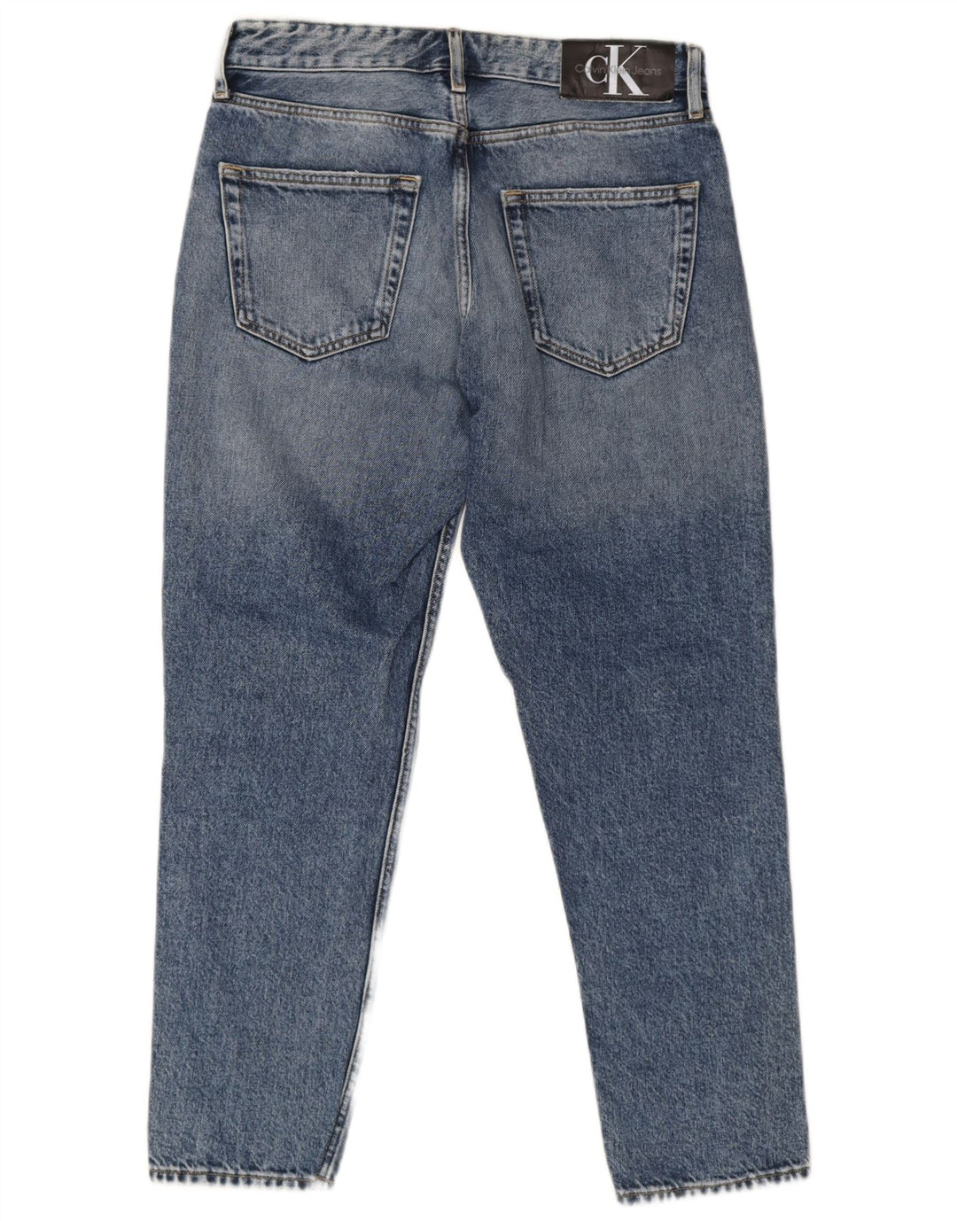 Calvin Klein Mens Distressed Slim Jeans W31 L26 Blue Cotton