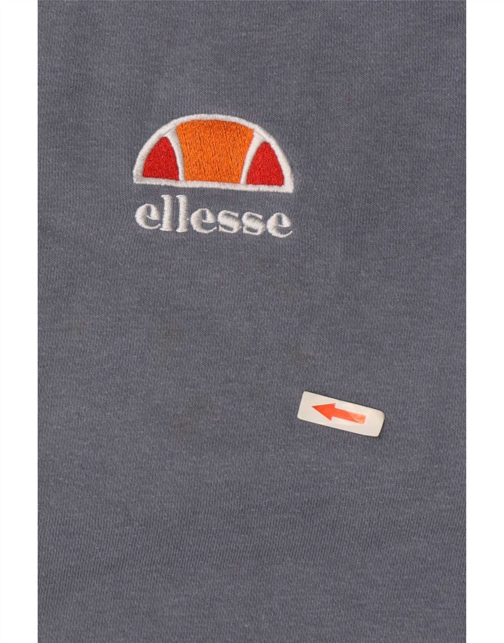 Ellesse Womens Graphic Sweatshirt Jumper UK 14 Large Blue Cotton