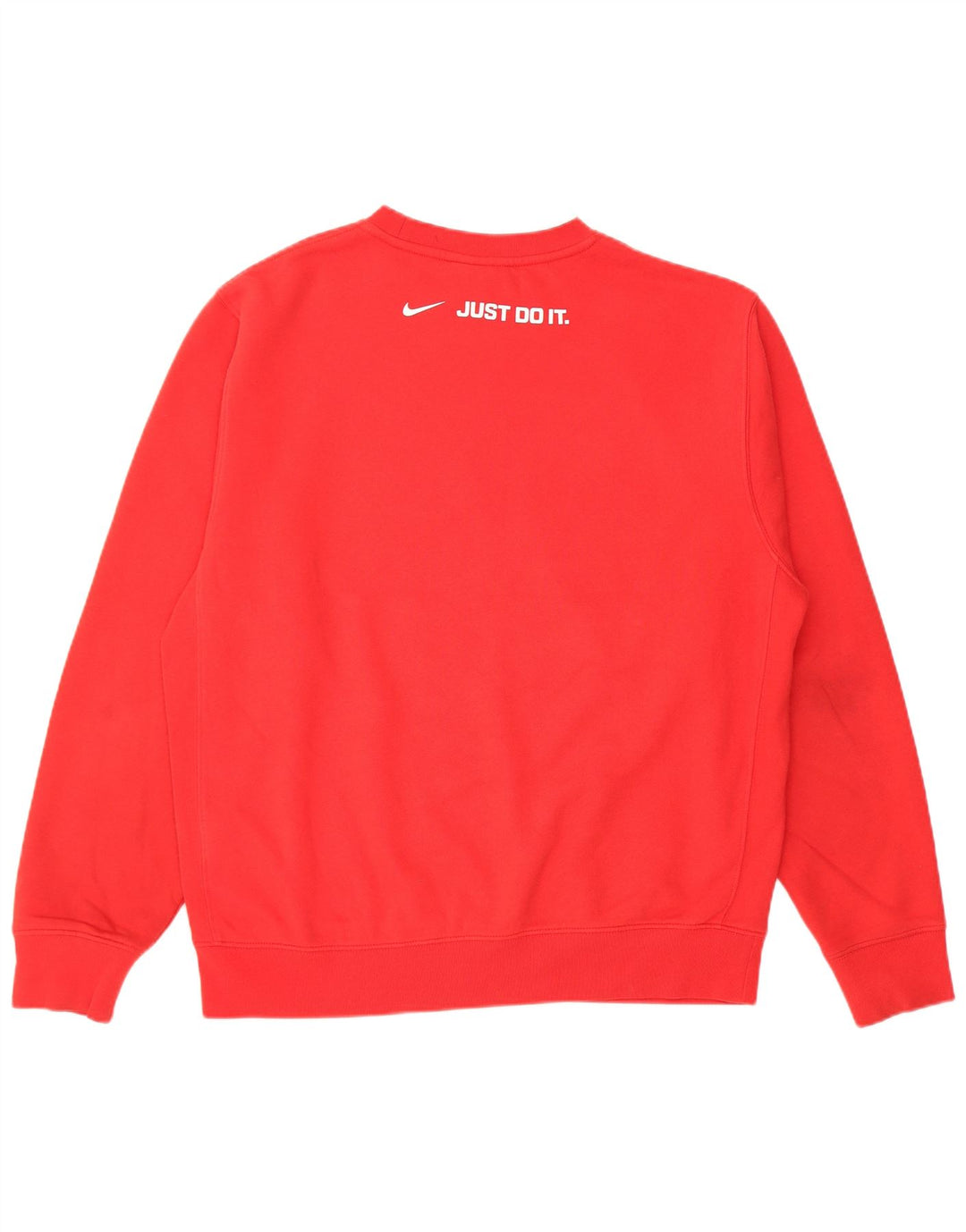 Nike Mens Graphic Sweatshirt Jumper Medium Red Cotton