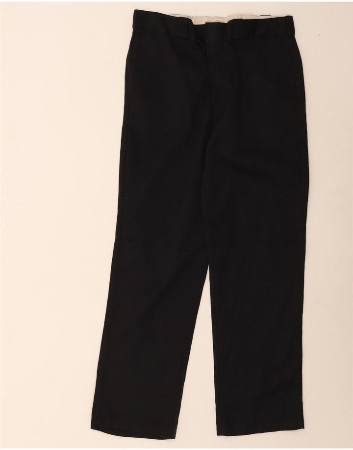 Dickies Mens Straight Chino Trousers W32 L32 Black
