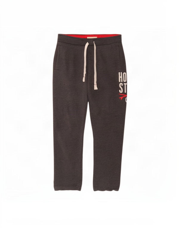Hollister Damen-Trainingshose mit Grafik, UK 18, XL, graue Baumwolle
