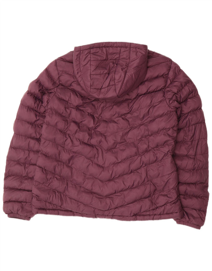 MOUNTAIN WAREHOUSE Womens Hooded Padded Jacket UK 14 Large Purple