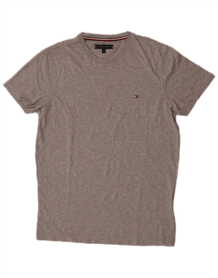 Tommy Hilfiger Mens T-Shirt Top Medium Grey Cotton