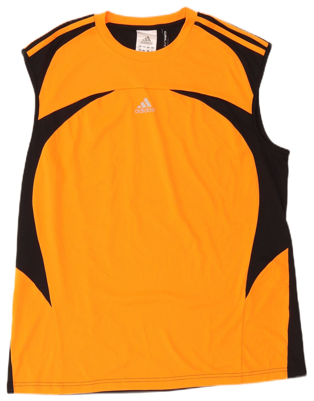 Adidas Herren Climalite Weste Top XL Orange Colourblock Polyester