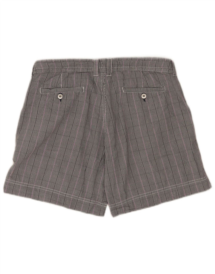 Champion Womens Casual Shorts Medium W30 Grey Check Cotton