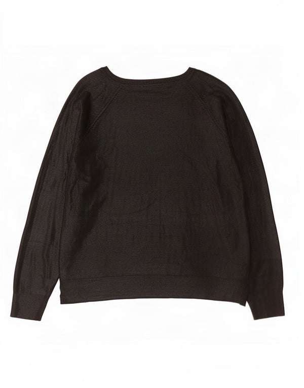 Женская блузка свободного кроя Zara, топ UK 18 XL, черная вискоза