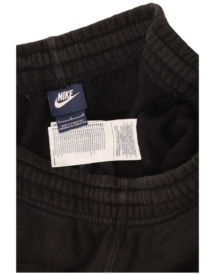 Nike Mens Tracksuit Trousers Joggers Large Black Cotton