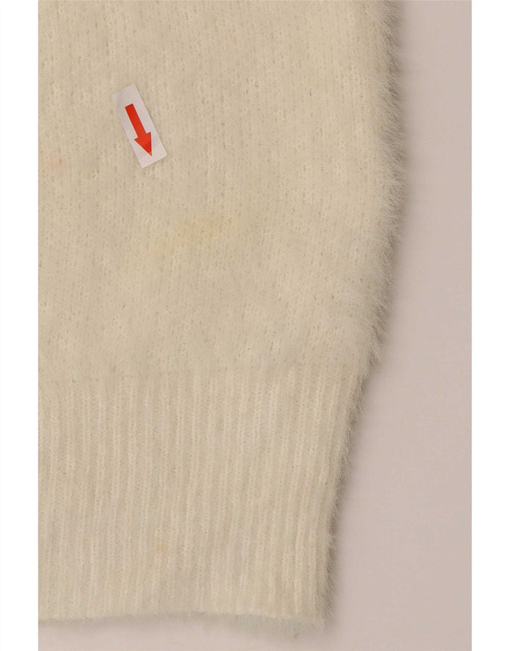 Marks & Spencer Dame V-hals sweater UK 16 Large Off White