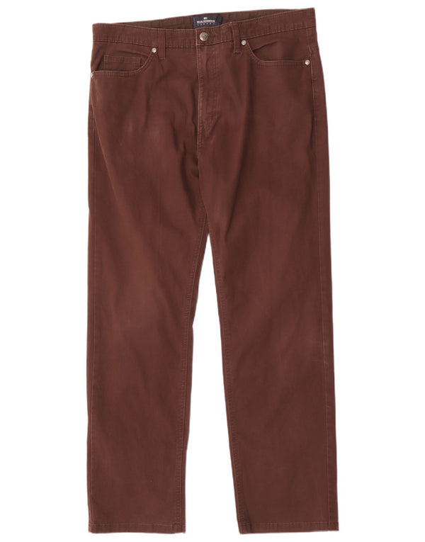 Pantaloni casual affusolati Marks & Spencer da uomo Blue Harbour W34 L29 Marrone