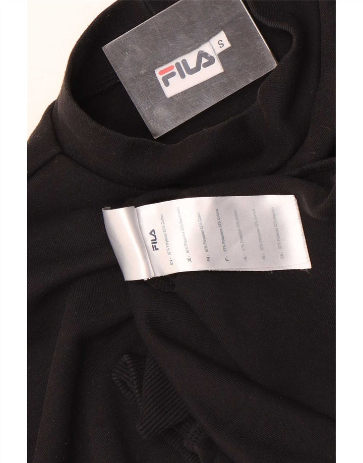 Fila Mens Loose Fit Sweatshirt Jumper Small Black Polyester