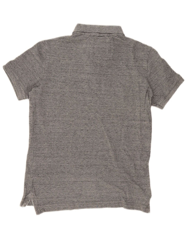 Superdry Mens Polo Shirt Medium Grey Flecked