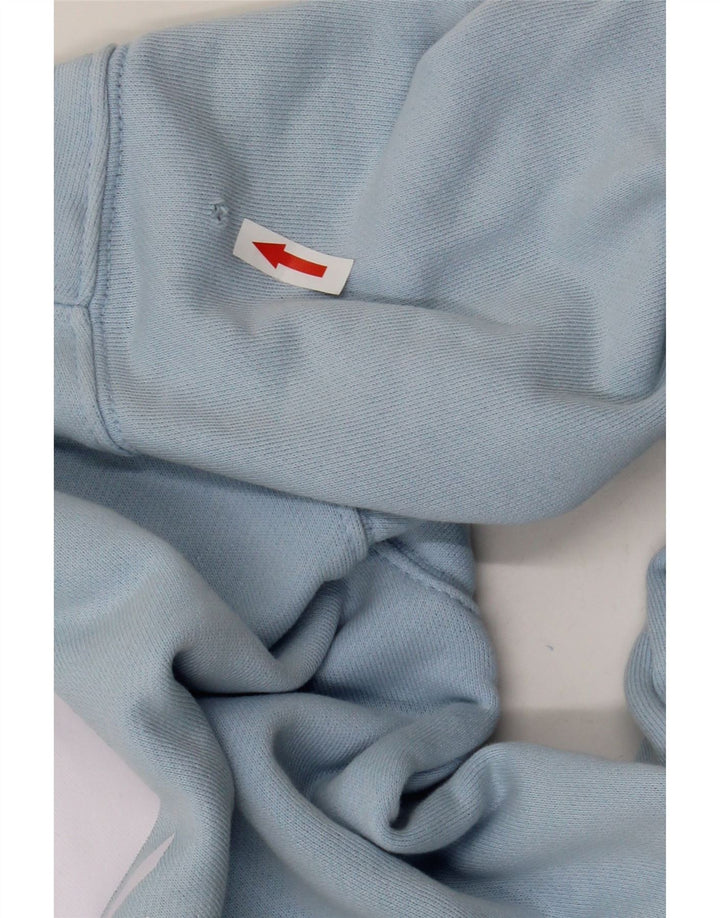 Adidas Womens Graphic Oversized Sweatshirt Jumper UK 8 Small Blue Cotton