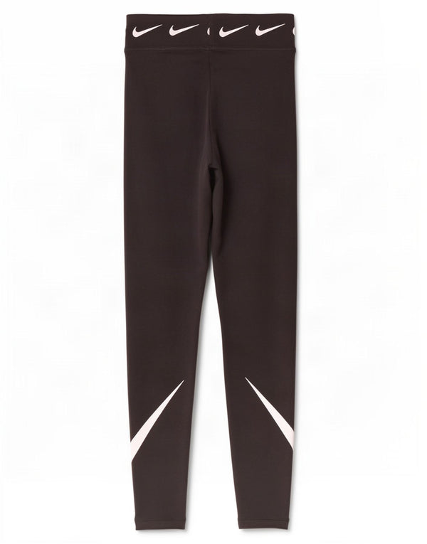 Nike Womens Graphic Leggings UK 4 XS Schwarz Baumwolle