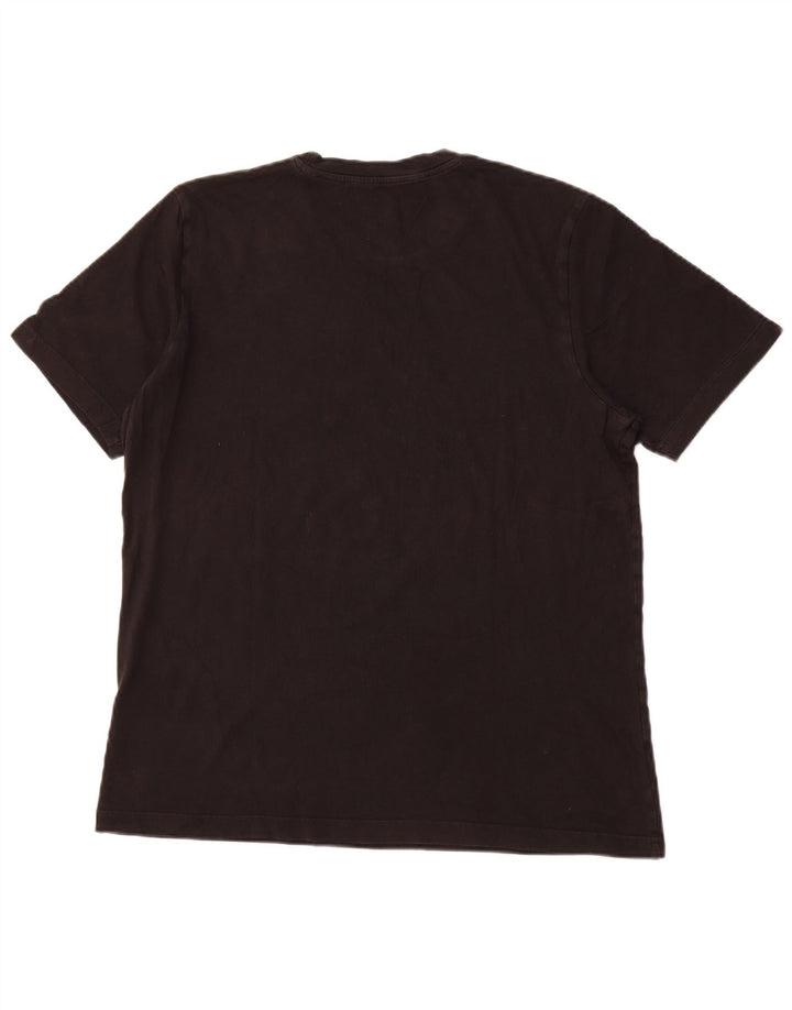 ADIDAS Mens Graphic T-Shirt Top Medium Black Cotton