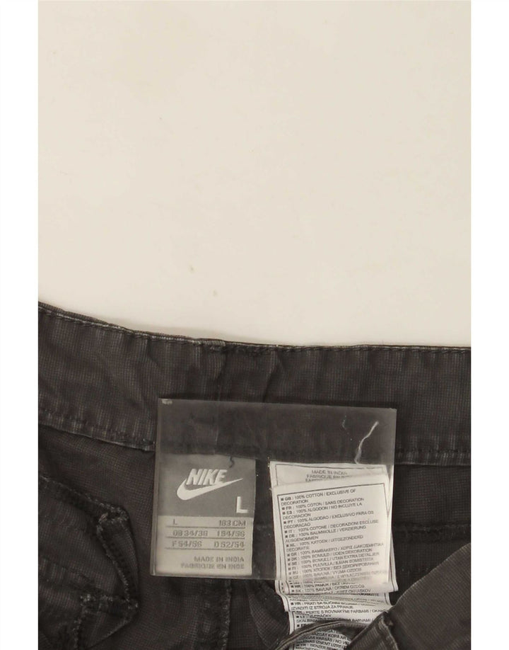Pantaloncini cargo Nike da uomo grandi W36 in cotone grigio